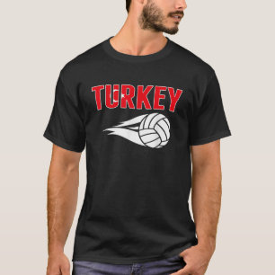 Turkey Volleyball Fans Jersey Turkish Flag Summer  T-Shirt