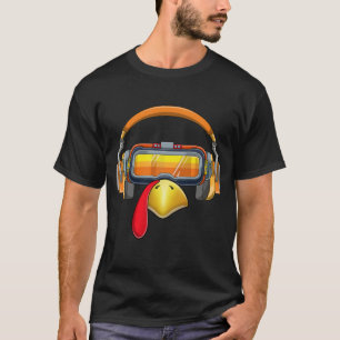 Turkey VR Gamer Happy Thanksgiving T-Shirt