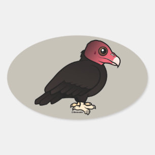 Turkey Vulture Oval Sticker