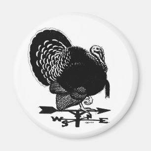 Turkey Weathervane Magnet