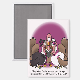 Turkey Wedding Rectangular Magnet