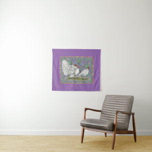 Turkey: White Holland Pastel Tapestry