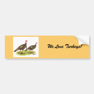 Turkey:  Wild Bronze Bumper Sticker