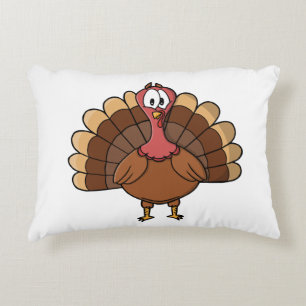 Turkey with Wide Tail Decorative Cushion