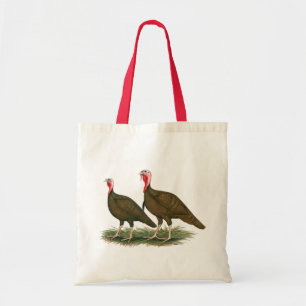 Turkeys: Chocolate Tote Bag