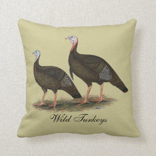 Turkeys Eastern Wild Pair Cushion