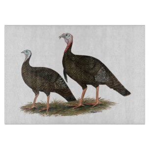 Turkeys Eastern Wild Pair Cutting Board