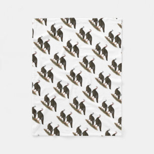 Turkeys Eastern Wild Pair Fleece Blanket
