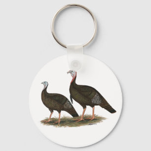 Turkeys Eastern Wild Pair Key Ring