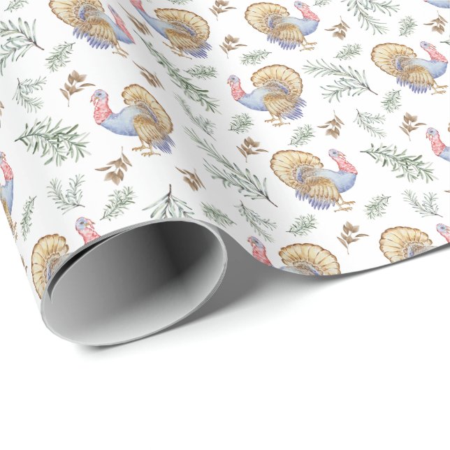 Turkeys Gift Wrapping Paper (Roll Corner)