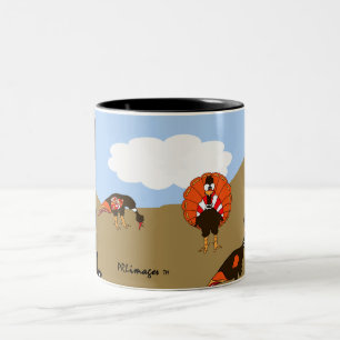 Turkeys In Autumn Mug