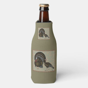 Turkeys Standard Bronze Portrait Bottle Cooler