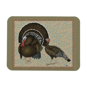 Turkeys Standard Bronze Portrait Magnet