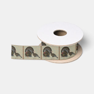 Turkeys Standard Bronze Portrait Satin Ribbon