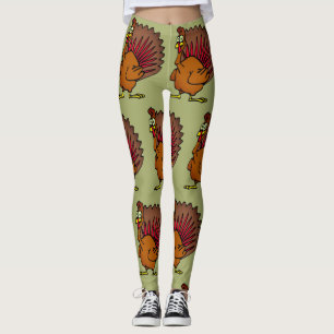 Turkeys Thanksgiving Day Harvest Leggings