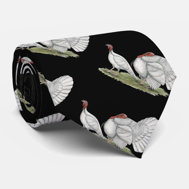 Turkeys White Holland Tie (Rolled)