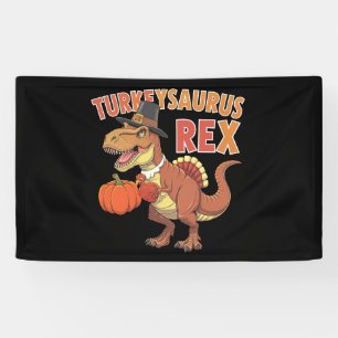 Turkeysaurus Rex Dab Turkey Dino Toddler Boys  Banner