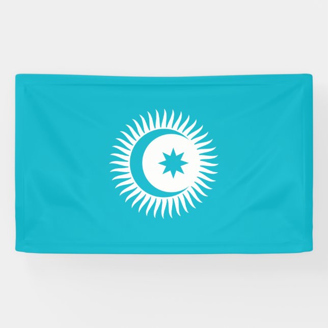 Turkic Council flag Banner (Horizontal)
