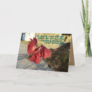 Turkin Belated Bday- customise Card