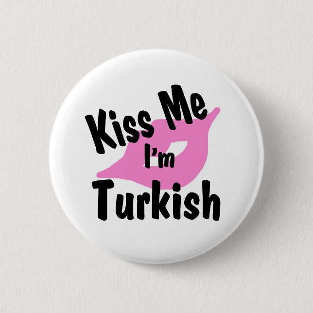 turkish 6 cm round badge (Front)