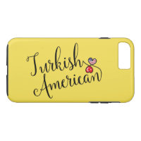 Turkish American Entwined Hearts Cell Phone Case