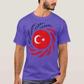 Turkish American Multinational Patriot Flag Series T-Shirt