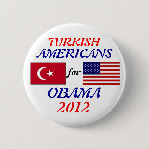 Turkish Americans for Obama button