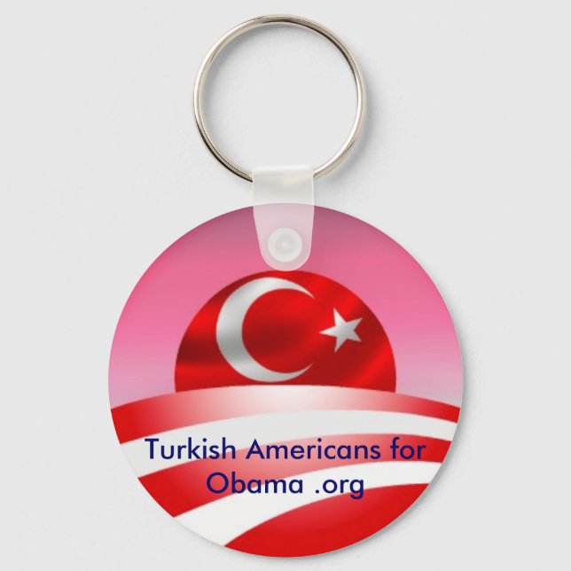 Turkish Americans for Obama .org Key Chain (Front)
