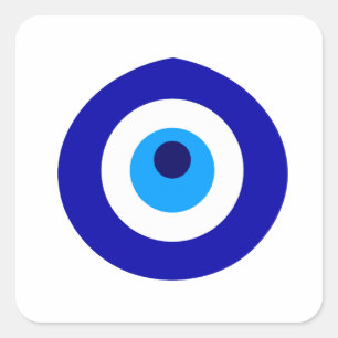 Turkish amulet called Nazar Square Sticker