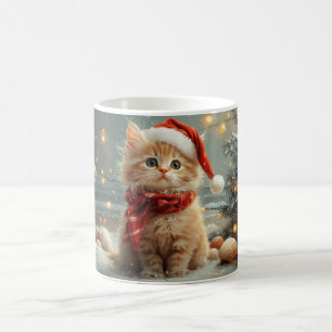Turkish Angora Cat Christmas Vintage Beach Coffee Mug