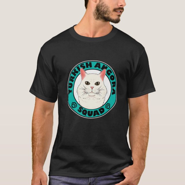Turkish Angora Squad I Cat Lover I Turkish Angora T-Shirt (Front)