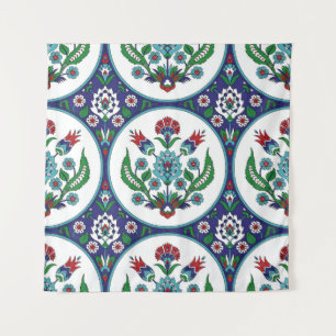 Turkish arabic, tulip flowers, seamless pattern. tapestry