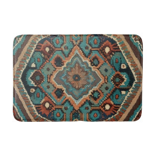 Turkish Beautiful Old Pattern Modern Collection Bath Mat