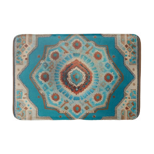 Turkish Beautiful Old Pattern Trendy Collection Bath Mat