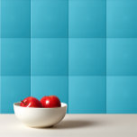 Turkish blue - Solid colour teal aqua blue Ceramic Tile<br><div class="desc">Solid colour turkish blue teal aqua blue design.</div>