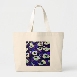 Turkish Boncuk Eye Shaped Amulet Bizarre Art Large Tote Bag