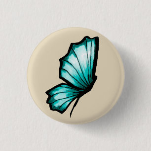 Turkish butterfly 3 cm round badge