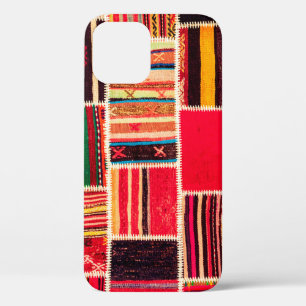 Turkish carpet patchwork handmade. Patchwork patte iPhone 12 Case