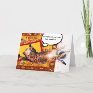 TURKISH CAT ON THE OLD CARPET CARD