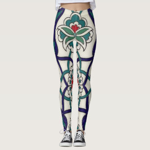 Turkish Ceramic Floral Leggings