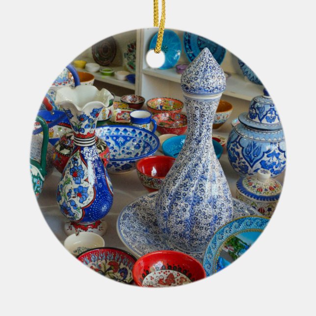 Turkish Ceramics Ceramic Tree Decoration (Front)