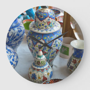 Turkish Ceramics Large Clock