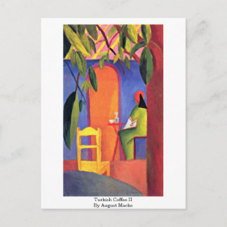 Turkish Coffee (Ii) By August Macke Postcard