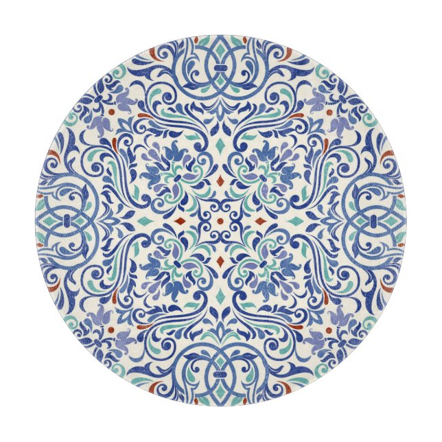 Turkish Colourful: Endless Tile Elegance. Cutting Board (Front)