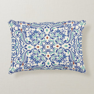 Turkish Colourful: Endless Tile Elegance. Decorative Cushion