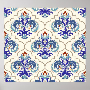 Turkish Colourful Pattern: Endless Beauty. Poster