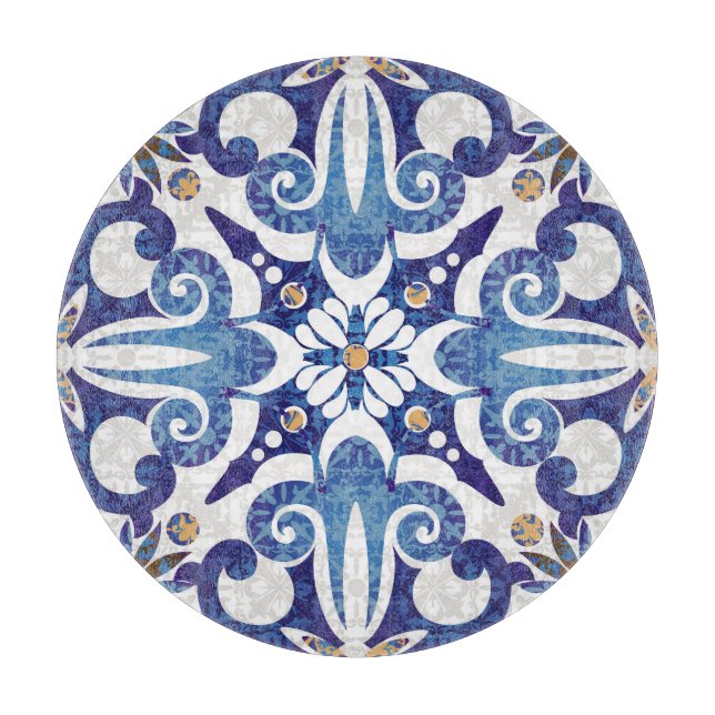 Turkish Colourful: Vintage Eastern Pattern Cutting Board (Front)