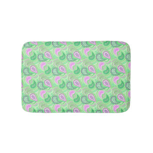 Turkish cucumbers abstract polka dot pattern bath mat