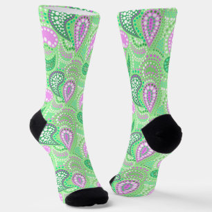 Turkish cucumbers abstract polka dot pattern socks