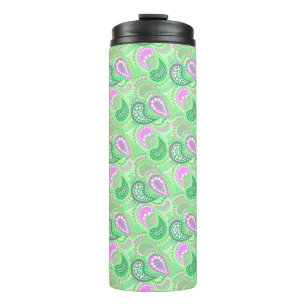 Turkish cucumbers abstract polka dot pattern thermal tumbler